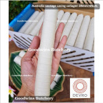 DIY sausage casing collagen Australia DEVRO edible Halal certified +/- 12m, 42g, diameter 2.8cm (price/box 48pcs)